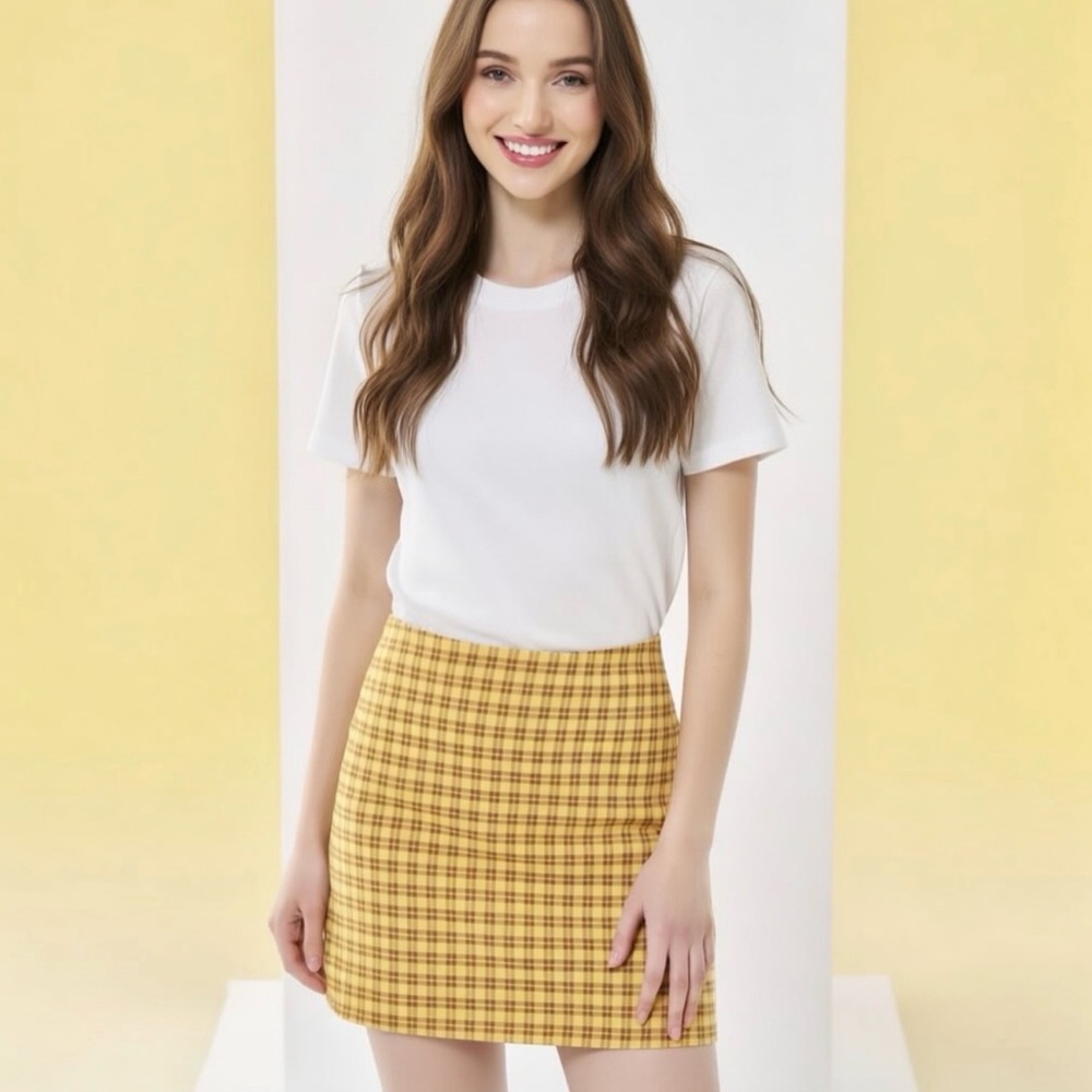 UO Gretchen Plaid Mini Skirt